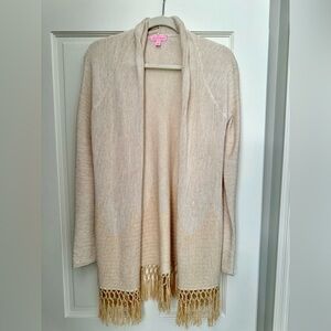 Lilly Pulitzer Tatum Long Fringe Cardigan